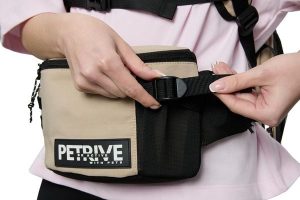 Nerka saszetka treningowa - miękka pianka ESBAG. Brązowe nerki i saszetki PETRIVE, bez wzorów, z materiału. Za 79,00 zł.
