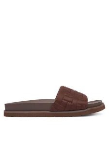 Gant Klapki 32507312 Brązowy. Brązowe klapki GANT, bez wzorów, z materiału, bez obcasa. Za 329,99 zł.