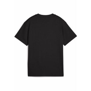 Młodzieżowa koszulka Essentials Animal Logo Infill PUMA Black. Czarna bluzki Puma, m, bez wzorów, prążkowane, młodzieżowe, bez kołnierzyka, bez ramiączek. Za 89,00 zł.