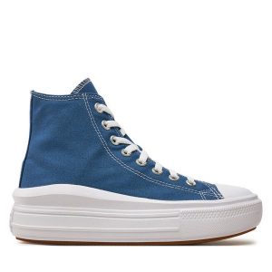 Trampki Converse. Niebieskie trampki Converse, bez wzorów, bez zapięcia. Za 259,99 zł.