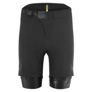 Spodenki z wkładką Mavic Crosstrail. Czarne szorty MAVIC, bez wzorów. Za 548,95 zł.
