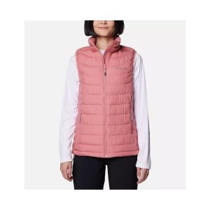 Kamizelka ocieplana damska Columbia Powder Lite II Vest. Niebieskie kamizelki Columbia, l, bez wzorów, bez kołnierzyka, bez ramiączek, bez kaptura. Za 318,99 zł.