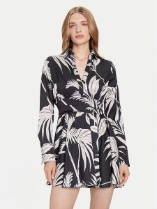Guess Sukienka koktajlowa W5YK00 WF1T2 Zielony Regular Fit. Zielone kombinezony Guess, l, z aplikacjami, z syntetyku, wizytowe, bez kołnierzyka, bez ramiączek. Za 459,99 zł.