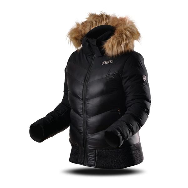 Kurtka Trimm JUSTA. Czarne kurtki TRIMM, na zimę, bez wzorów, bez kaptura. W wyprzedaży za 301,00 zł.