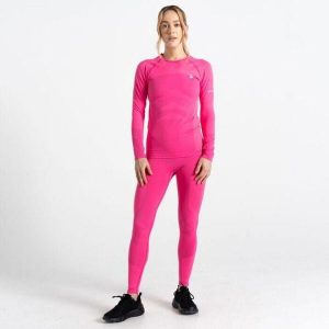 Legginsy termoaktywne damskie DARE2B Baselayer. Czerwone legginsy Dare 2b, bez wzorów, z elastanu. W wyprzedaży za 68,00 zł.