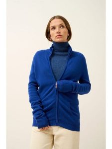 Just Cashmere Kaszmirowy kardigan "Ayr" w kolorze granatowym rozmiar: L. Niebieskie kardigany Just Cashmere, z kaszmiru. Za 413,99 zł.