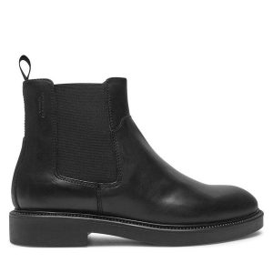 Sztyblety Vagabond Shoemakers. Czarne botki Vagabond Shoemakers, bez wzorów, bez obcasa, na płaskiej podeszwie, bez zapięcia. Za 379,99 zł.