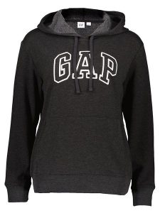 GAP Bluza w kolorze antracytowym rozmiar: XS. Czarne bluzy GAP, xs, bez wzorów, z kapturem. Za 83,22 zł.