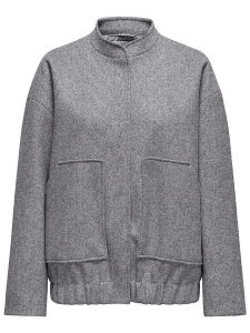 ONLY Kurtka w kolorze szarym rozmiar: XL. Szare kurtki ONLY, xl, bez wzorów, prążkowane, bez kaptura. Za 171,28 zł.