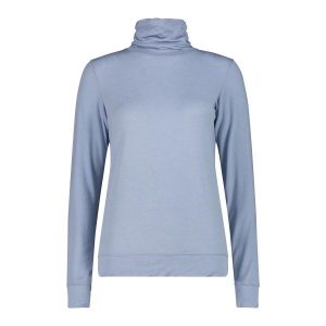 Sweter okrągły dekolt z wełny merino damski CMP. Niebieskie swetry klasyczne CMP, na zimę, z wełny, bez kołnierzyka. Za 308,00 zł.