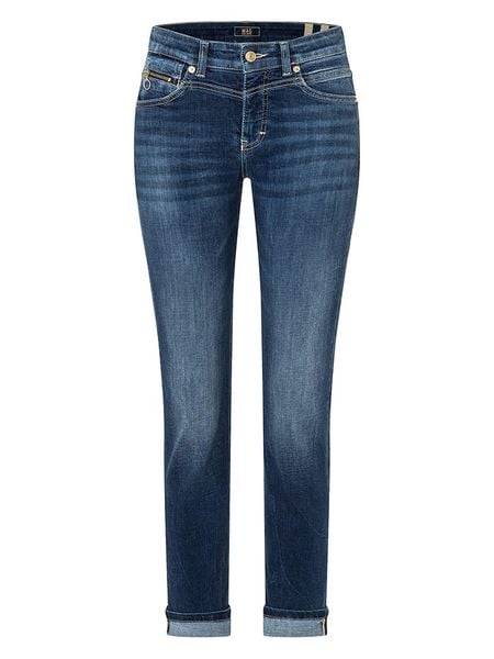 MAC Dżinsy "Rich" - Slim fit - w kolorze granatowym rozmiar: 42/L30. Niebieskie jeansy MAC, bez wzorów. Za 245,96 zł.