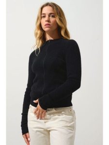 AUTHENTIC CASHMERE Kaszmirowy kardigan "Alberte" w kolorze czarnym rozmiar: L. Czarne kardigany AUTHENTIC CASHMERE, z kaszmiru. Za 385,73 zł.
