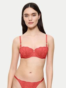 Triumph Biustonosz balkonetka Crazy Stupid Love 10222359 Koralowy. Pomarańczowe biustonosze Triumph, bez wzorów, z syntetyku. Za 105,00 zł.