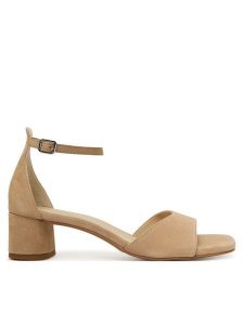 Vagabond Shoemakers Sandały Piper 5921-040-11 Beżowy. Brązowe sandały Vagabond Shoemakers, bez wzorów, ze skóry, bez obcasa, na słupku, bez zapięcia. Za 539,99 zł.