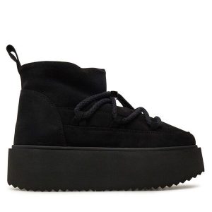 Śniegowce Inuikii. Czarne buty zimowe Inuikii, bez obcasa, bez zapięcia. Za 959,99 zł.