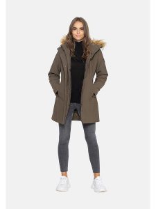 Northwood Parka "Arina" w kolorze khaki rozmiar: L. Brązowe płaszcze Northwood, l, bez wzorów, bez kaptura. Za 176,50 zł.