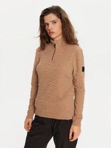 Dare2B Bluza techniczna Glamourize II DWA735 Beżowy Regular Fit. Brązowe bluzy DARE2B, bez wzorów, z syntetyku, bez kaptura. Za 229,99 zł.