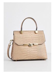 Christian Laurier Skórzana torebka "Emy" w kolorze beżowym - 27 x 19 x 12 cm rozmiar: onesize. Brązowe torebki klasyczne Christian Laurier, bez wzorów, z materiału, przez ramię, bez dodatków. Za 239,99 zł.