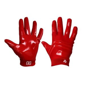 Rękawice do futbolu amerykańskiego Pro Receiver, RE, DB, RB, FRG-03. Czerwone rękawiczki BARNETT, bez wzorów. Za 139,00 zł.