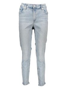 GAP Dżinsy - Skinny fit - w kolorze błękitnym rozmiar: W35. Niebieskie jeansy GAP, bez wzorów, z podwyższonym stanem. Za 122,67 zł.
