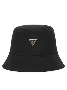 Guess Bucket AW5622 POL01 Czarny. Czarne rękawiczki Guess, z aplikacjami, z poliesteru. Za 194,99 zł.