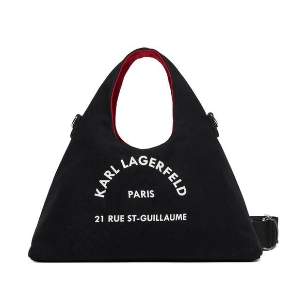 Torebka KARL LAGERFELD. Czarne torebki klasyczne KARL LAGERFELD, bez wzorów, bez dodatków. Za 339,99 zł.