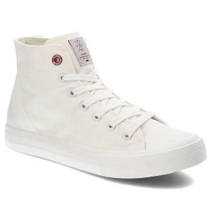 Białe Trampki Cross Jeans Damskie Wygodne Obuwie. Białe trampki Cross Jeans, bez wzorów, z jeansu, bez zapięcia. Za 159,00 zł.