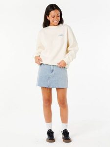 Rip Curl Bluza "Neon Diamond Heritage" w kolorze beżowym rozmiar: S. Brązowe bluzy Rip Curl, s, bez wzorów, z bawełny, bez kaptura. Za 113,90 zł.