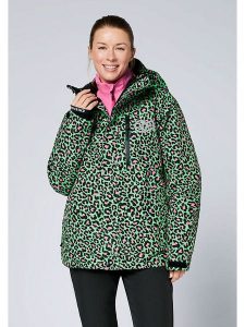 Chiemsee Kurtka narciarska w kolorze czarno-zielono-różowym rozmiar: S. Zielone kurtki sportowe Chiemsee, s, bez wzorów, bez kaptura, narciarskie. Za 521,99 zł.