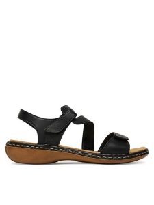 Rieker Sandały CEO-659C7-00 Czarny. Czarne sandały Rieker, bez wzorów, ze skóry, bez obcasa, na płaskiej podeszwie, bez zapięcia. Za 319,99 zł.