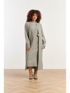 Smashed Lemon Kardigan w kolorze szarym rozmiar: M. Szare kardigany Smashed Lemon, z wełny. Za 143,99 zł.