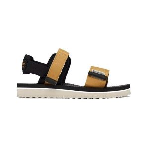 Sandały Turystyczne Damskie Columbia Via Sandal. Brązowe buty trekkingowe Columbia, bez wzorów, bez obcasa, bez zapięcia. W wyprzedaży za 179,00 zł.