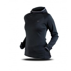 Bluza Trimm VERONA. Czarne kurtki TRIMM, na zimę, bez wzorów, z dzianiny, z kapturem. W wyprzedaży za 90,44 zł.