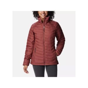 Kurtka uniwersalna damska Columbia Powder Lite. Czerwone kurtki Columbia, na zimę, m, bez wzorów, z syntetyku, bez kaptura, narciarskie. Za 349,00 zł.