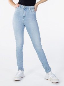 Pepe Jeans Dżinsy "Dion" - Skinny fit - w kolorze błękitnym rozmiar: W31. Niebieskie jeansy Pepe Jeans, bez wzorów, z jeansu, z podwyższonym stanem. Za 220,95 zł.