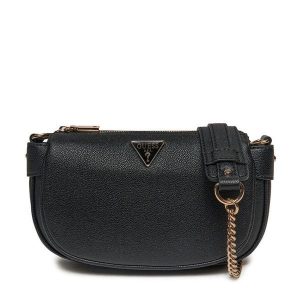Torebka Guess. Czarne listonoszki Guess, z aplikacjami, bez dodatków. Za 309,99 zł.