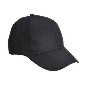 6panelowa Czapka Z Daszkiem. Czarne czapki PORTWEST, bez wzorów. Za 45,99 zł.