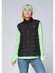 Chiemsee Kamizelka pikowana w kolorze czarnym rozmiar: S. Czarne kamizelki Chiemsee, s, bez wzorów, bez kołnierzyka, bez ramiączek, bez kaptura. Za 173,99 zł.