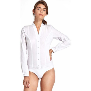 Elegancka Koszula - Body z Dekoltem V. Koszule Nife, l, bez wzorów, z bawełny, bez kołnierzyka, bez ramiączek. Za 169,90 zł.