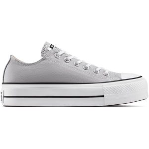 Buty sportowe Converse Chuck Taylor All Star Lift. Szare trampki Converse, bez wzorów, z tkaniny, bez zapięcia. Za 379,45 zł.