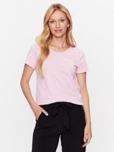 B.young T-Shirt 20812845 Różowy Regular Fit. Czerwone t-shirty b.young, m, bez wzorów, z bawełny, bez kołnierzyka, bez ramiączek. Za 89,99 zł.
