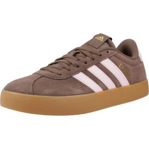 Buty ADIDAS VL COURT 3.0 Brązowy. Brązowe buty trekkingowe ADIDAS, ze skóry, bez zapięcia. Za 395,50 zł.