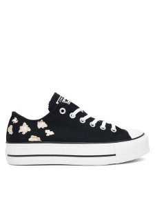 Converse Trampki Chuck Taylor All Star Lift A14937C Czarny. Czarne trampki Converse, bez wzorów, z materiału, bez zapięcia. Za 239,99 zł.