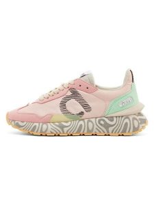 DUUO Sneakersy "Sensei Moon 117" w kolorze jasnoróżowo-zielonym rozmiar: 41. Różowe trampki DUUO, bez wzorów, bez zapięcia. Za 221,15 zł.