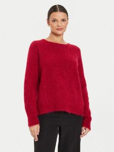 Kontatto Sweter 3M0229 AI253M10 Czerwony Relaxed Fit. Czerwone swetry klasyczne Kontatto, m, z syntetyku, bez kołnierzyka. Za 259,99 zł.