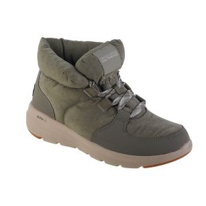 Buty zimowe damskie, Glacial Ultra - Trend Up. Zielone buty trekkingowe Skechers, bez zapięcia. Za 299,99 zł.