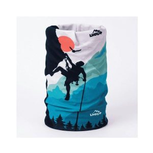 Chusta kominowa Lhotse sunset. Żółte apaszki i chusty LHOTSE, bez wzorów, sportowe. Za 49,99 zł.