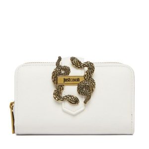 Portfel Just Cavalli. Białe portfele Just Cavalli, bez wzorów. Za 374,99 zł.