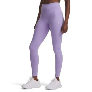 Legginsy treningowe damskie Under Armour Motion transparent. Fioletowe legginsy Under Armour, bez wzorów. Za 209,99 zł.