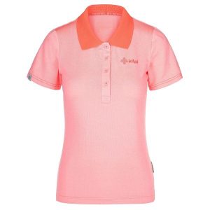 Funkcjonalna koszulka polo damska Kilpi COLLAR-W. Czerwone bluzki Kilpi, xs, bez wzorów, sportowe, bez kołnierzyka, bez ramiączek. Za 112,21 zł.